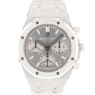 Audemars Piguet - Royal Oak Chronograph 41MM White Gold Frosted Limited