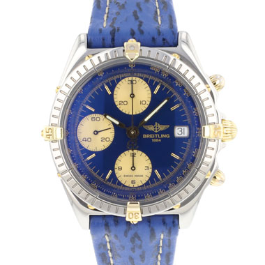 Breitling - Chronomat Steel Gold Chronograph Blue Dial
