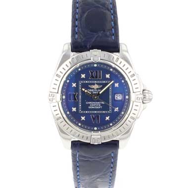 Breitling - Galactic 32 MM Diamonds Steel Blue