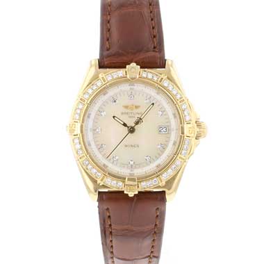 Breitling - Wings Lady MOP Dial Yellow Gold Diamonds