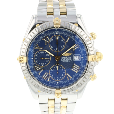 Breitling - Crosswind Chronograph Steel Gold Blue Dial