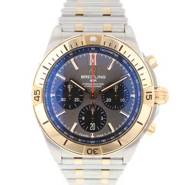 Breitling - Chronomat B01 42 Steel Rose Gold Grey Dial