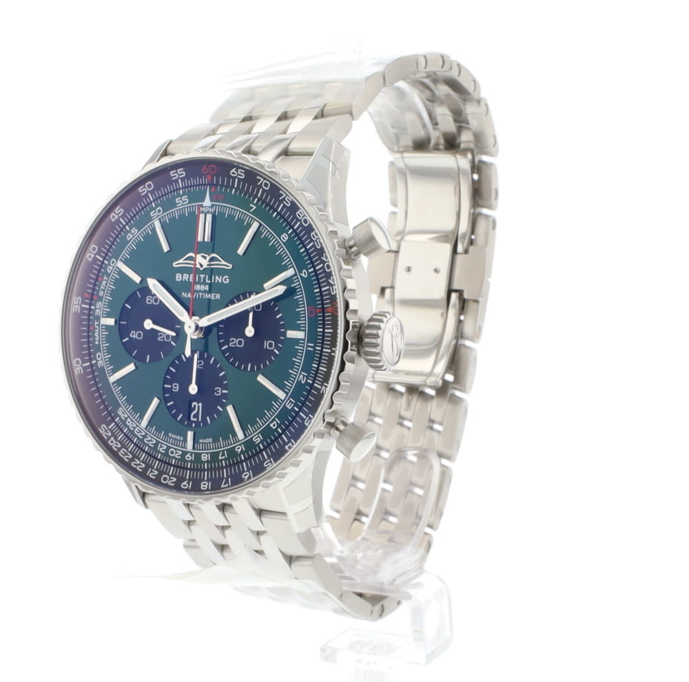 Navitimer Chronograph Automatic 46 Steel Green Dial NEW 2025