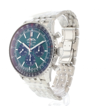 Navitimer Chronograph Automatic 46 Steel Green Dial NEW 2025