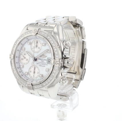 Cockpit Chronograph Steel MoP Factory Diamonds