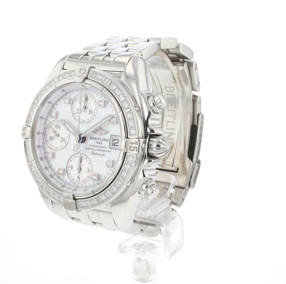 Cockpit Chronograph Steel MoP Factory Diamonds