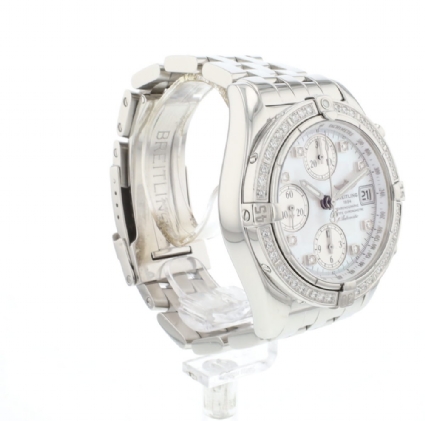 Cockpit Chronograph Steel MoP Factory Diamonds