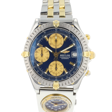 Breitling - Chronomat UTC 39 Steel / Gold Blue Dial