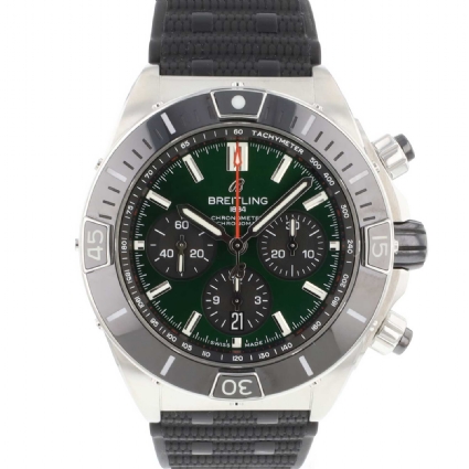 Super Chronomat B01 Steel Green Dial