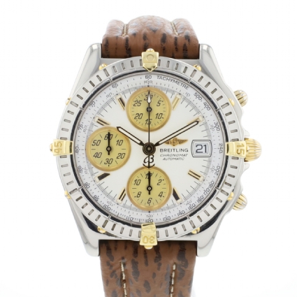 Chronomat Gold/Steel White Dial