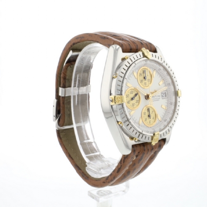 Chronomat Gold/Steel White Dial