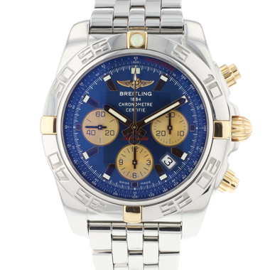 Breitling - Chronomat 44 Steel Gold Blue Dial