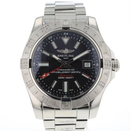 Avenger II GMT Steel Black Dial