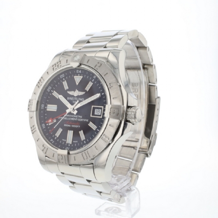 Avenger II GMT Steel Black Dial