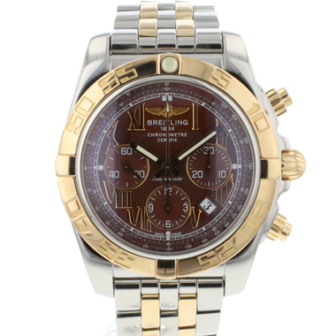 Breitling - Chronomat 44 Steel/Rose Gold Brown Dial