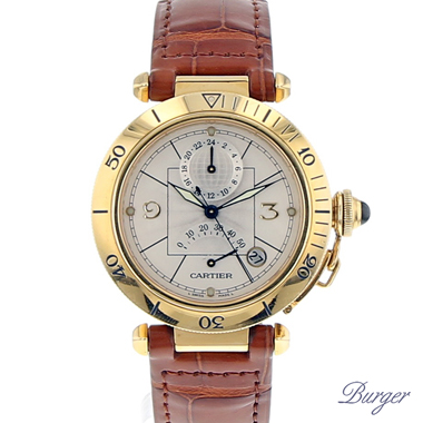 Cartier - Pasha 38mm GMT Power Reserve Yellow Gold