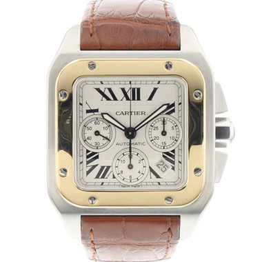 Cartier - Santos 100 Chrono Gold/Steel