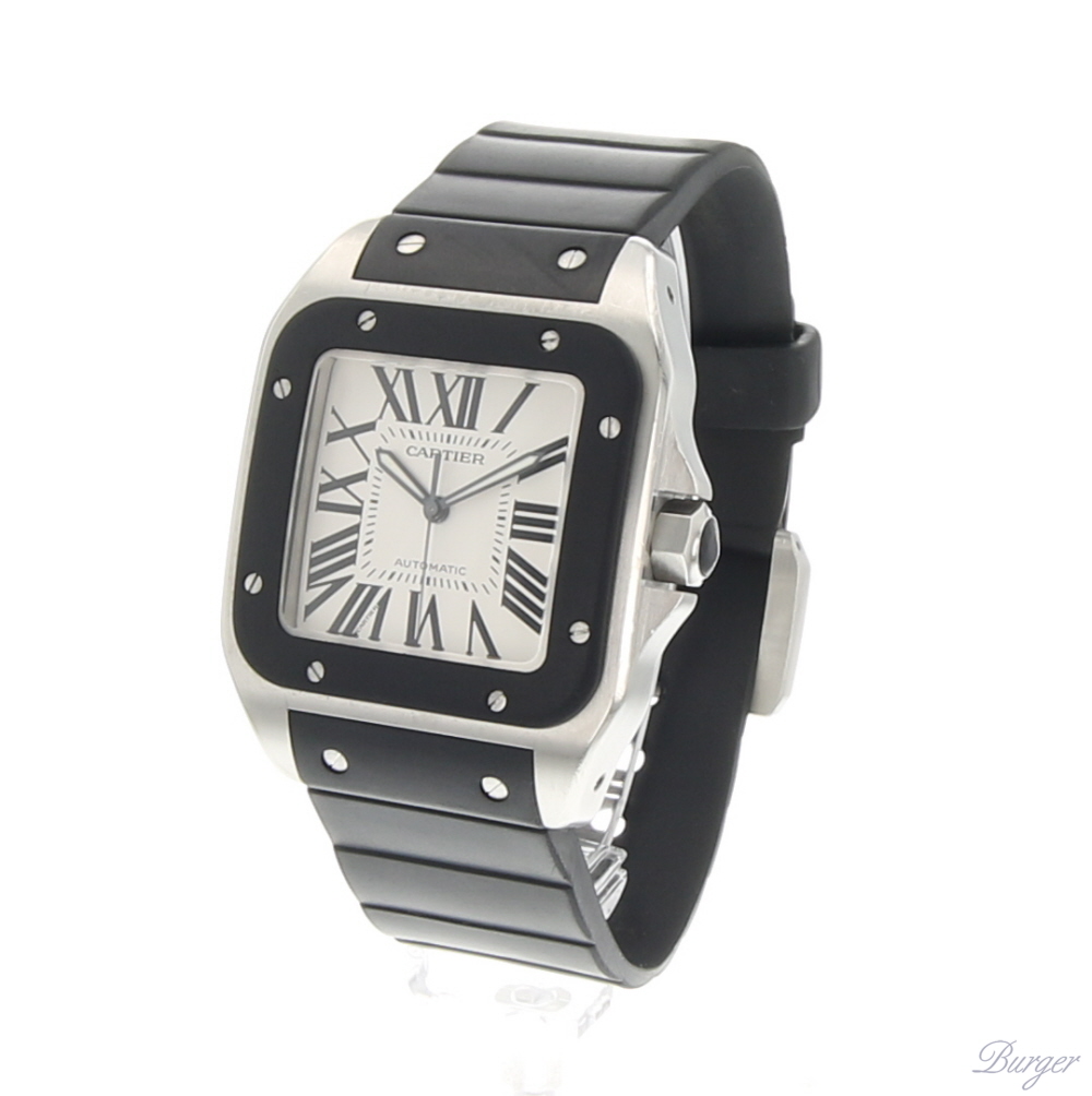 Santos 100 XL Rubber - Cartier - Sold 