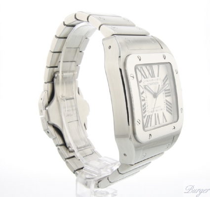 cartier santos 100 xl stainless steel bracelet