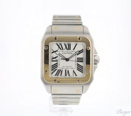 Santos 100 XL Gold/Steel - Cartier 