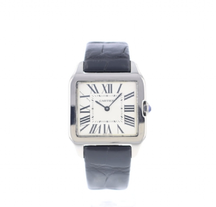 white cartier santos