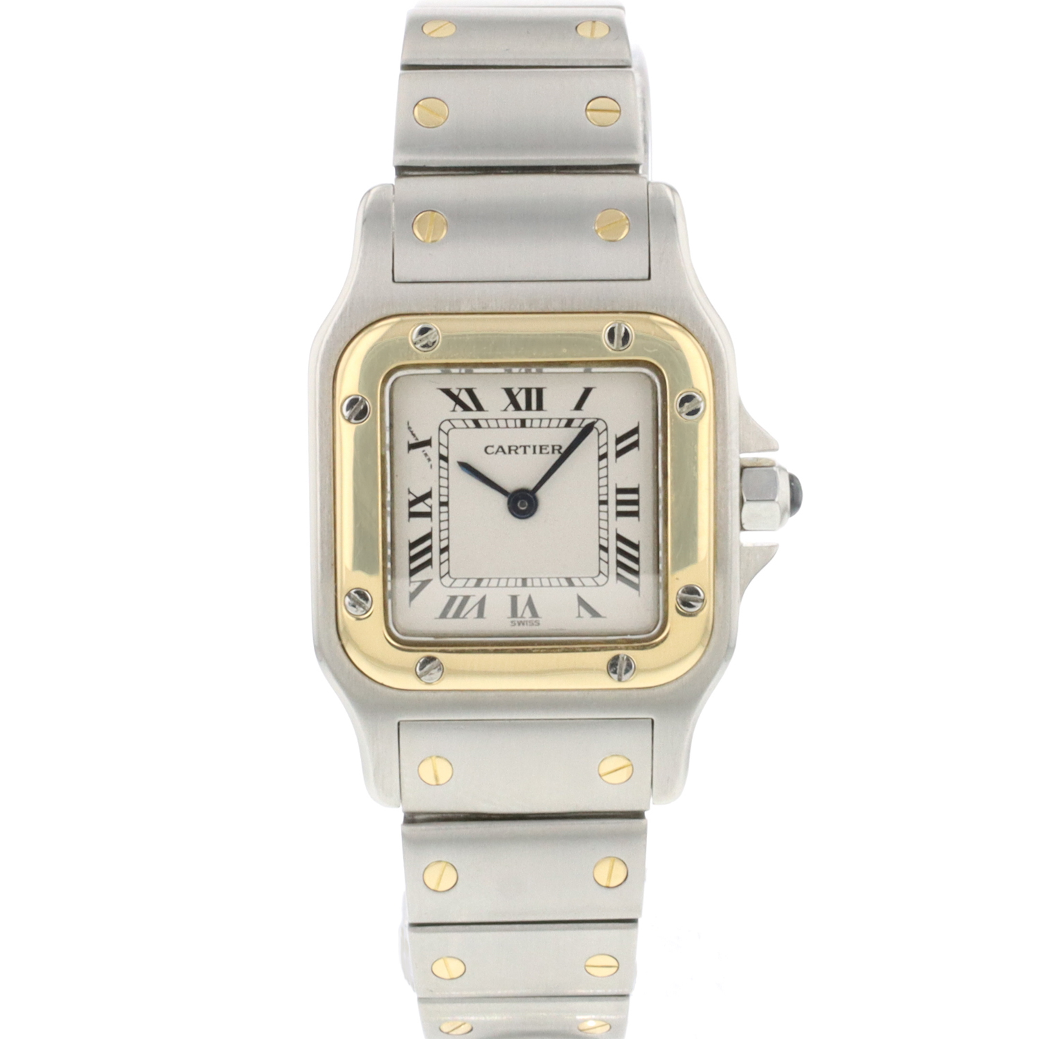 Santos Galbee PM Steel Gold - Cartier 