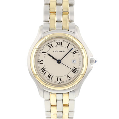 Cartier - Cougar Large Steel Gold