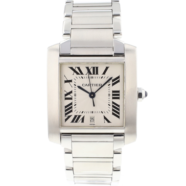 Cartier - Tank Francaise GM Automatic Guilloche Dial