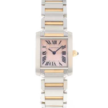 Cartier - Tank Francaise PM Steel Rose Gold MoP Dial