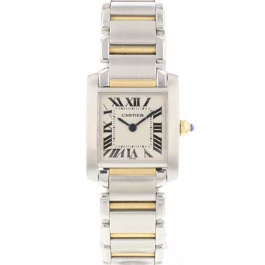Cartier - Tank Francaise PM Steel Gold