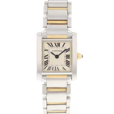 Cartier - Tank Francaise PM Steel Gold