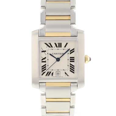 Cartier - Tank Francaise GM Automatic Steel Gold