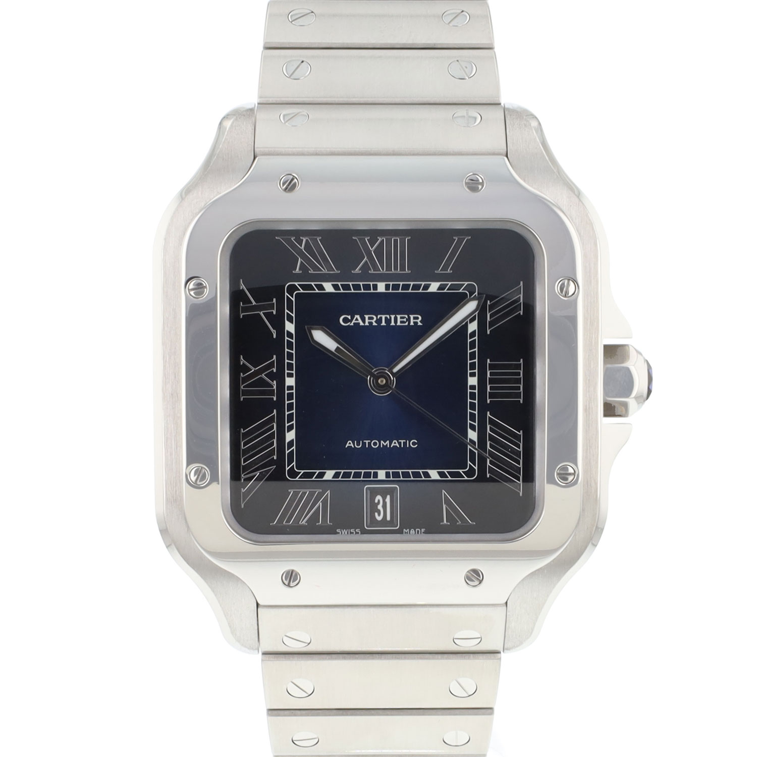 Cartier - Santos Large Blue Dial WSSA0030