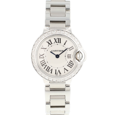 Cartier - Ballon Bleu 28MM Steel Diamonds