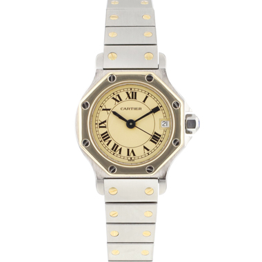 Cartier - Santos Octagon PM Steel Gold