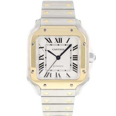 Cartier - Santos De Cartier Steel Gold Medium