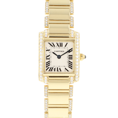 Cartier - Tank Francaise PM Yellow Gold Diamonds