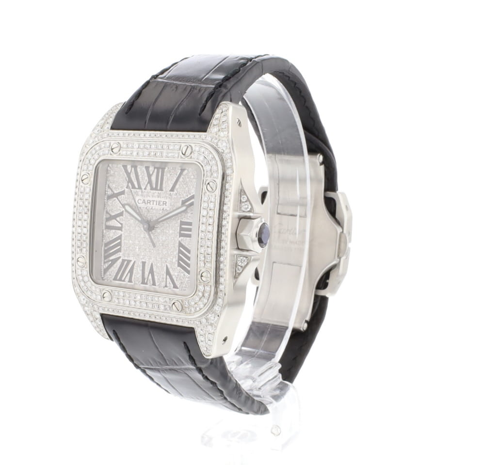 Santos 100 MM Iced Out Diamonds