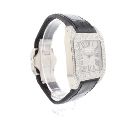 Santos 100 MM Iced Out Diamonds