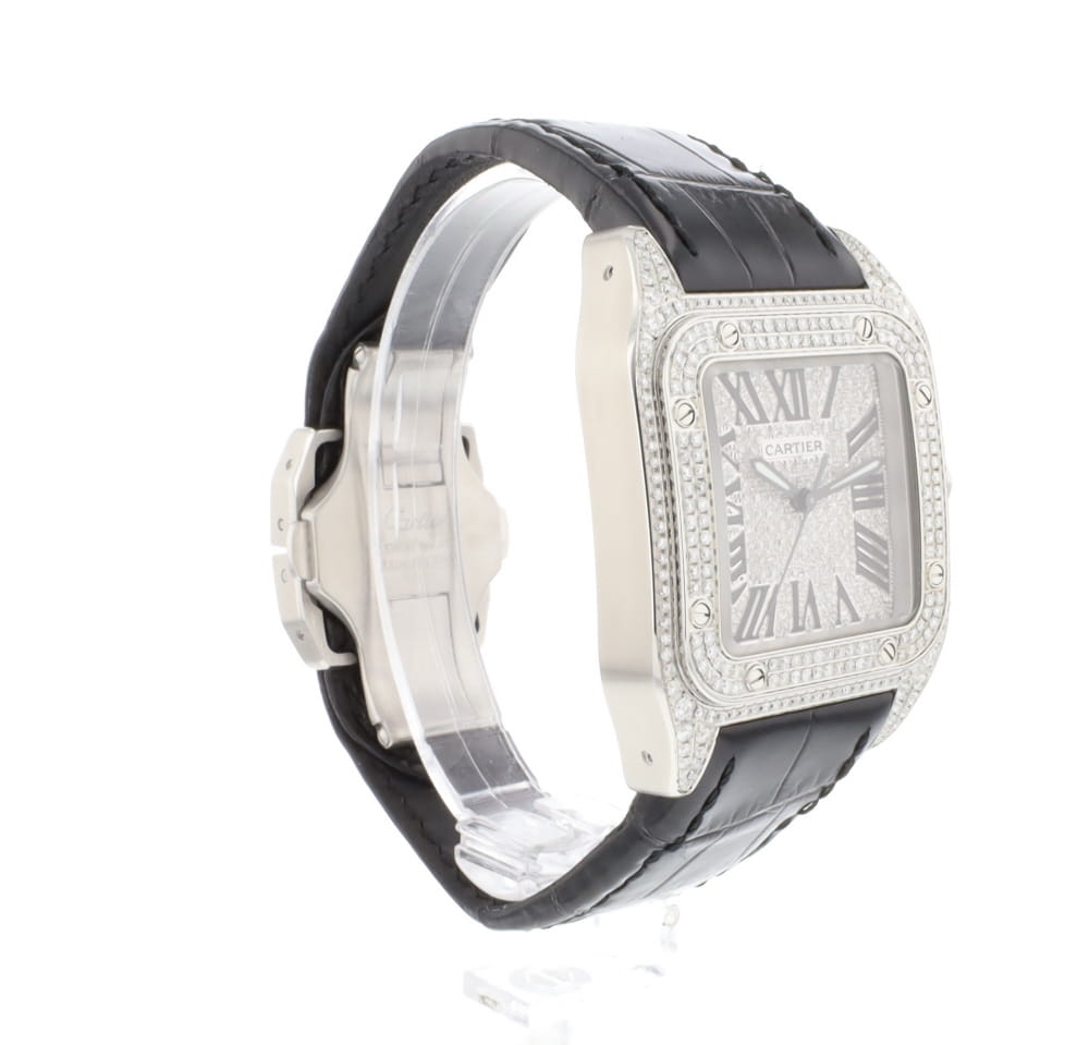Santos 100 MM Iced Out Diamonds