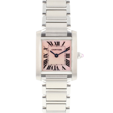 Cartier - Tank Francaise PM Pink MoP Dial