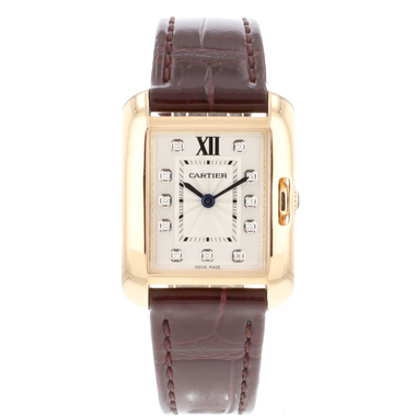 Cartier - Tank Anglaise Rose Gold Diamond Dial