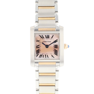 Cartier - Tank Francaise PM Steel Rose Gold MoP Dial