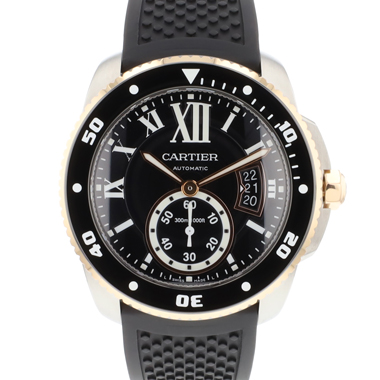 Cartier - Calibre Diver 42 Rosegold/Steel Black Dial