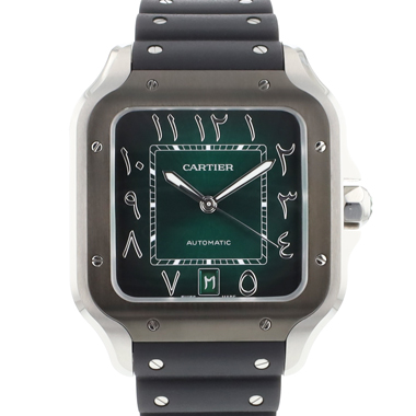 Cartier - Santos De Cartier Large Green Arabic Dial NEW 2025