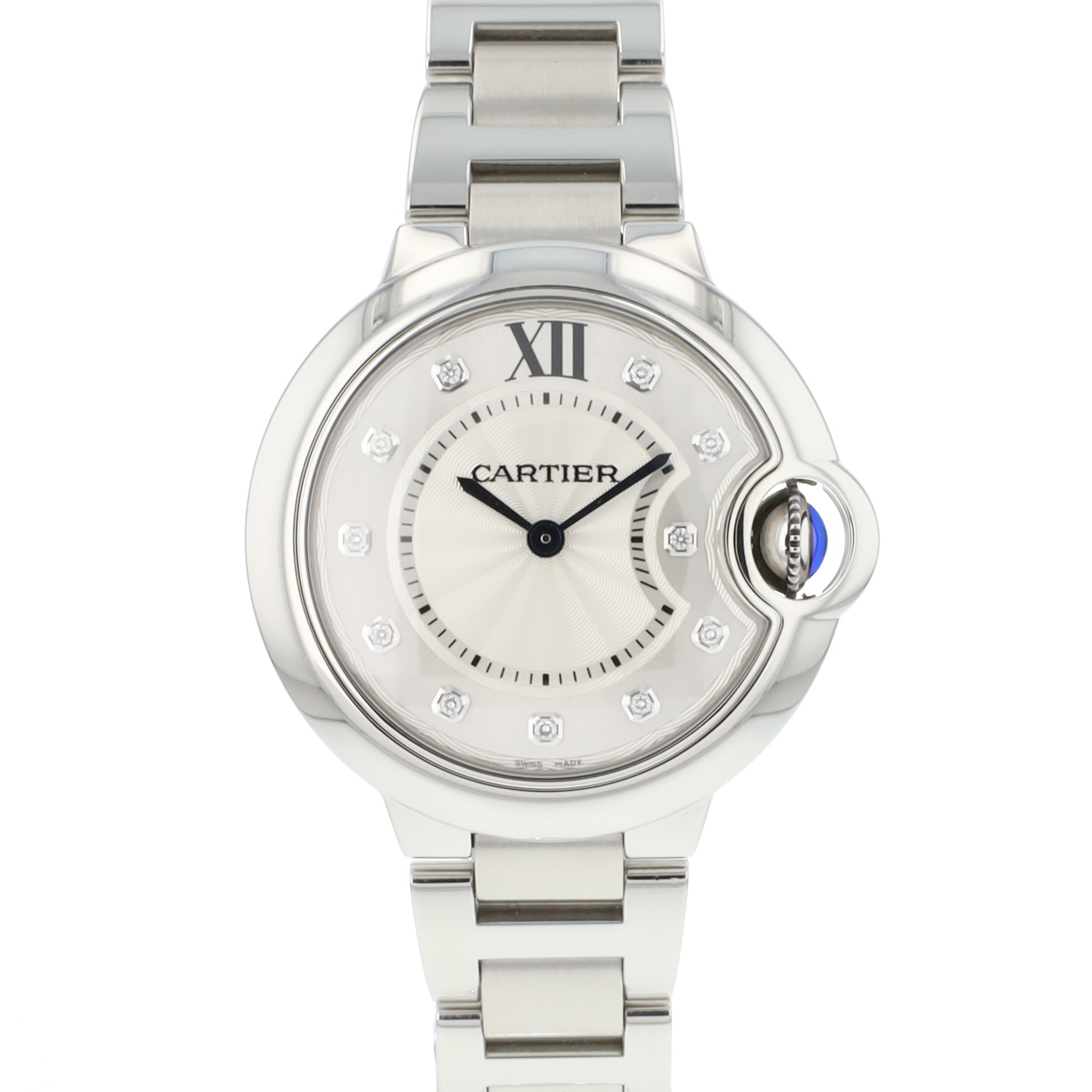 Cartier - Ballon Bleu 33 Steel Factory Diamonds