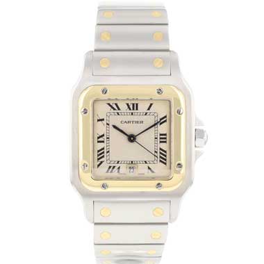 Cartier - Santos Galbee GM Steel Gold