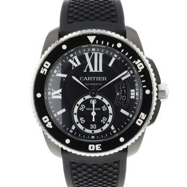 Cartier - Calibre Diver 42 Steel ADLC Black Dial