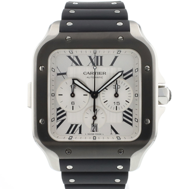 Cartier - Santos XL Chronograph Silver Dial