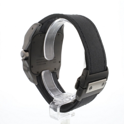 Santos 100 PVD Black Dial